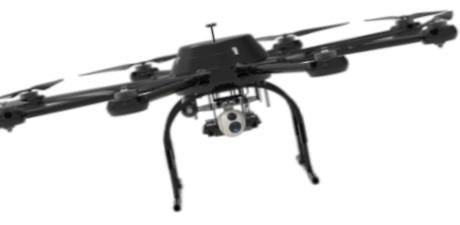 Тяжелый 30 кг многораторный дрон с фотоэлектрическими линзами AI Three Axis Series